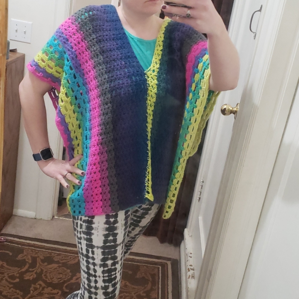 🧶Poncho vest